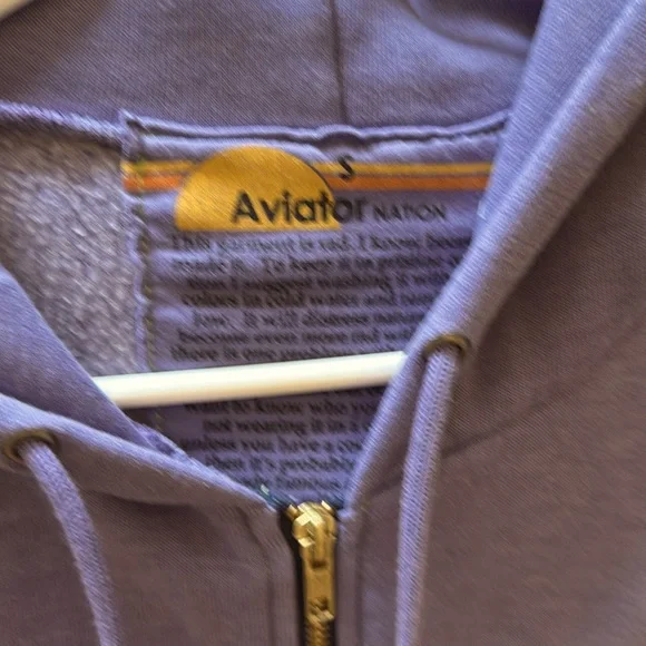 AVIATOR NATION Five Stripe Hoodie - light Purple - Picture 2 of 8